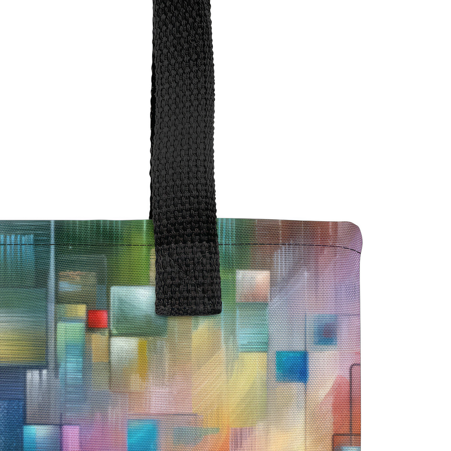 Abstract Art Tote Bag: Data Spectrum Symphony