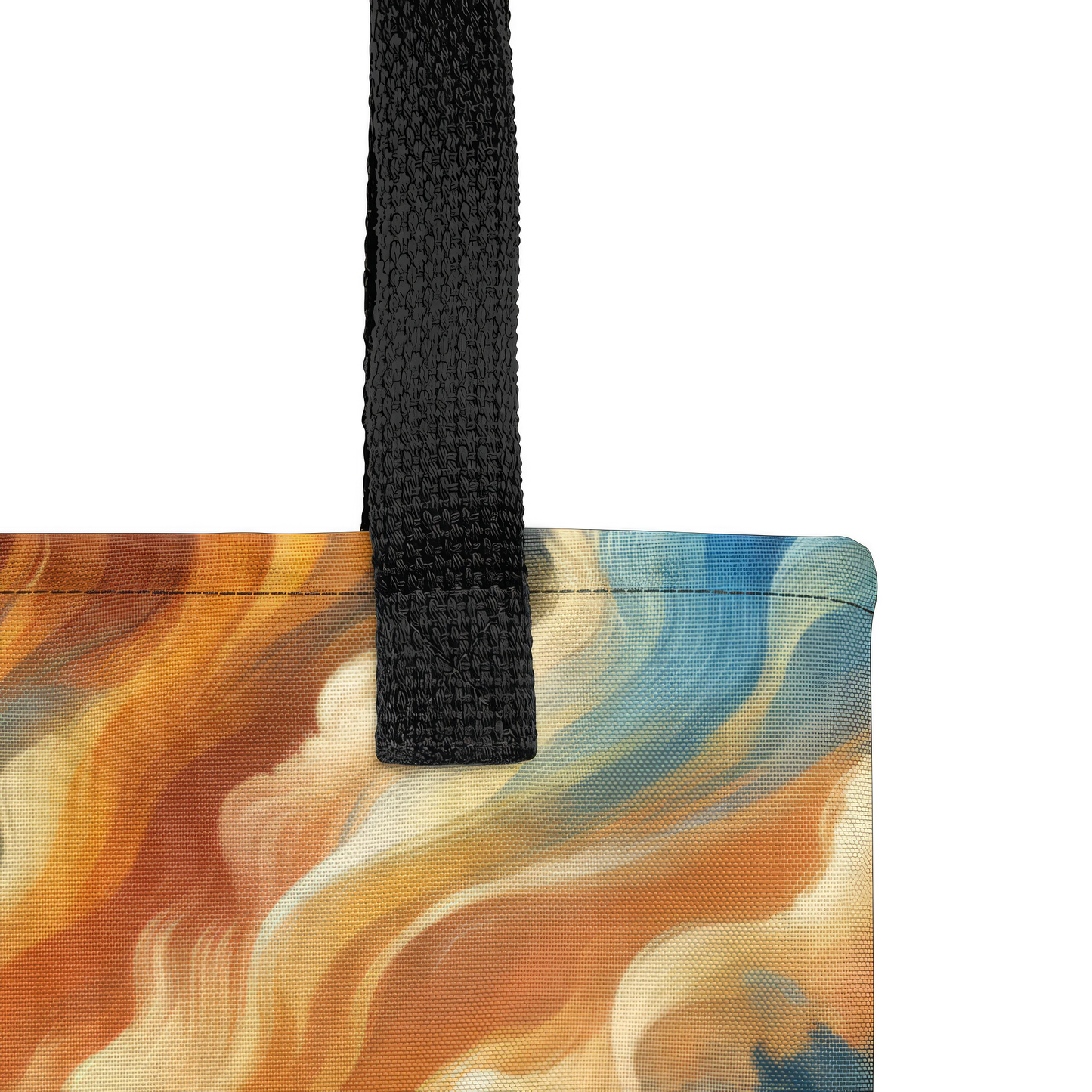 Abstract Art Tote Bag: Waves of Transformation