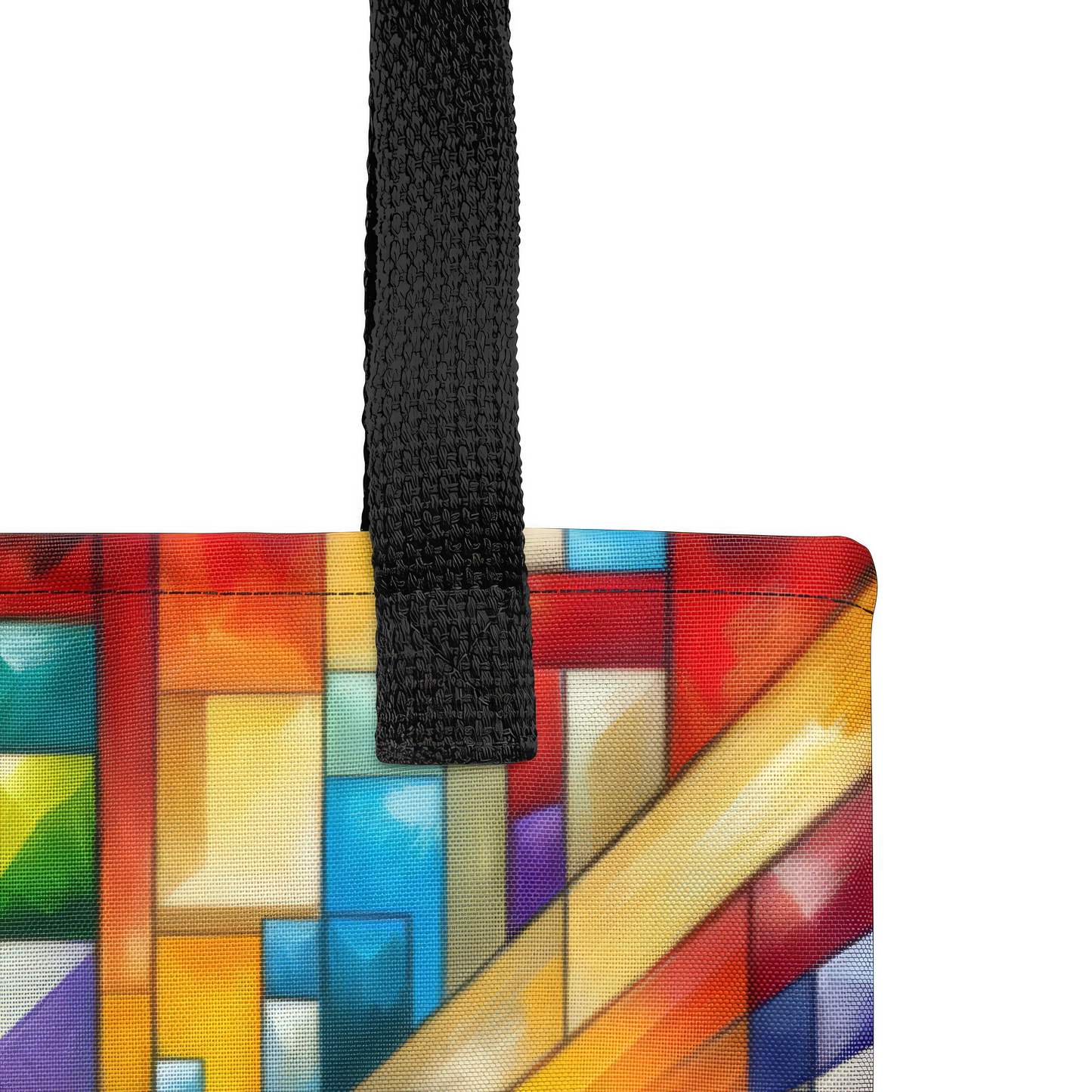 Abstract Art Tote Bag: Mosaic of Understanding