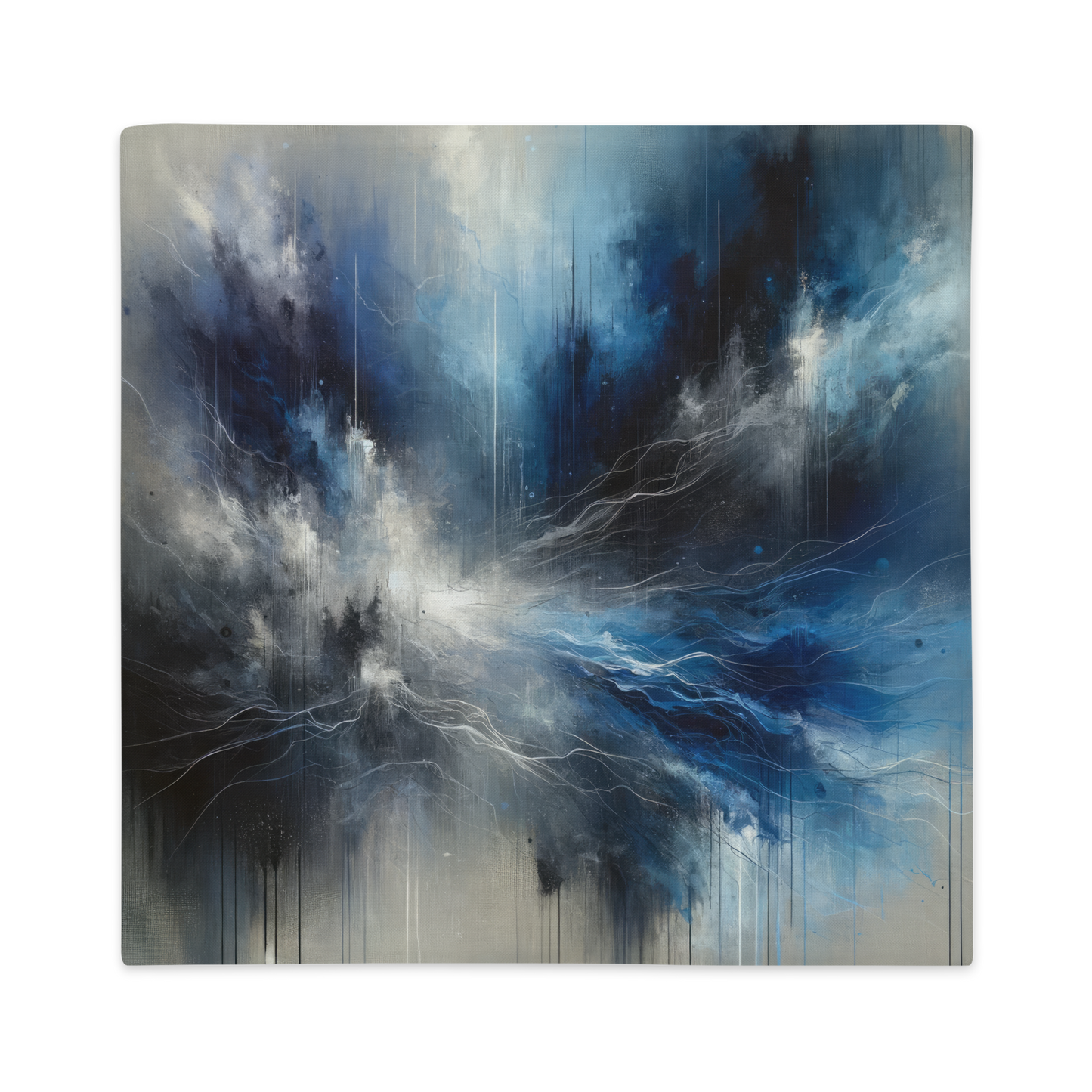 Abstract Art Pillow Case: Reflective Adaptation (Cover Only)