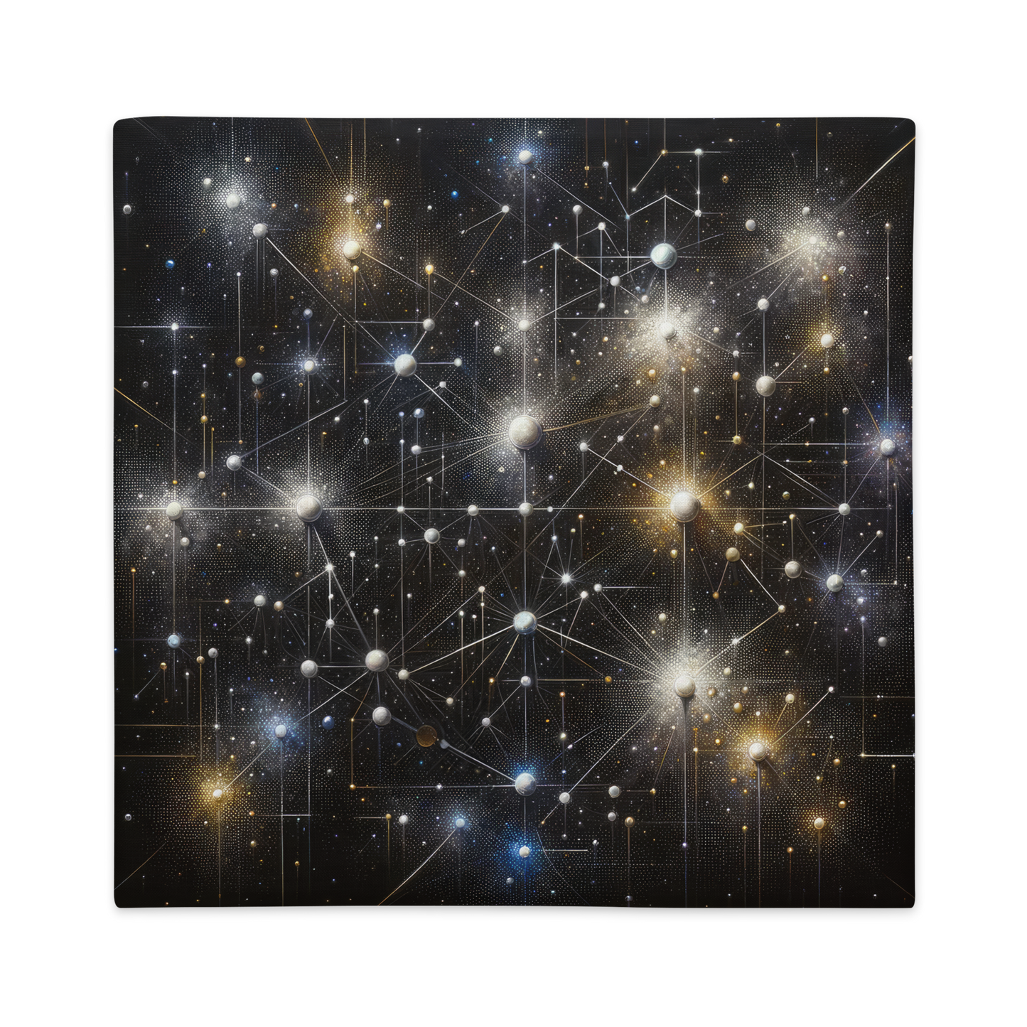 Abstract Art Pillow Case: Cognitive Constellations (Cover Only)