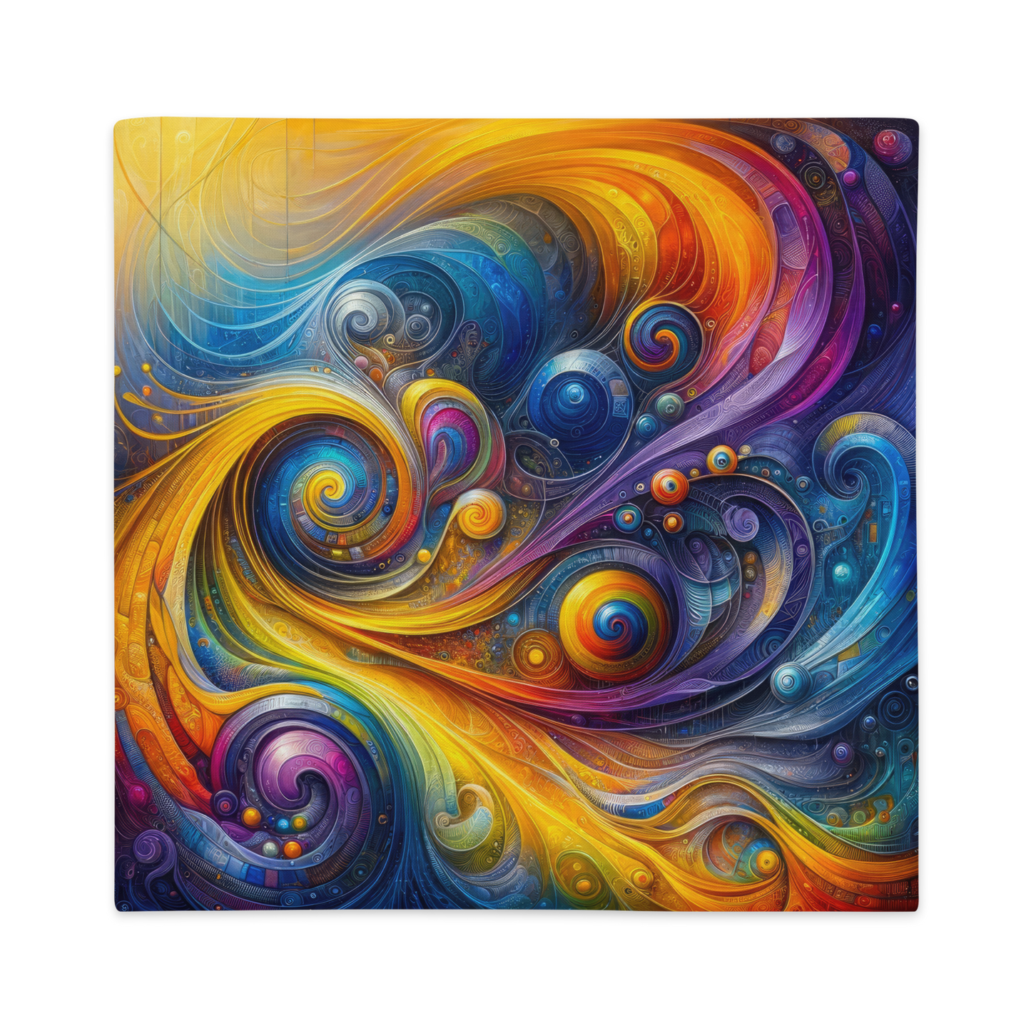 Abstract Art Pillow Case: Curiosity's Canvas (Cover Only)