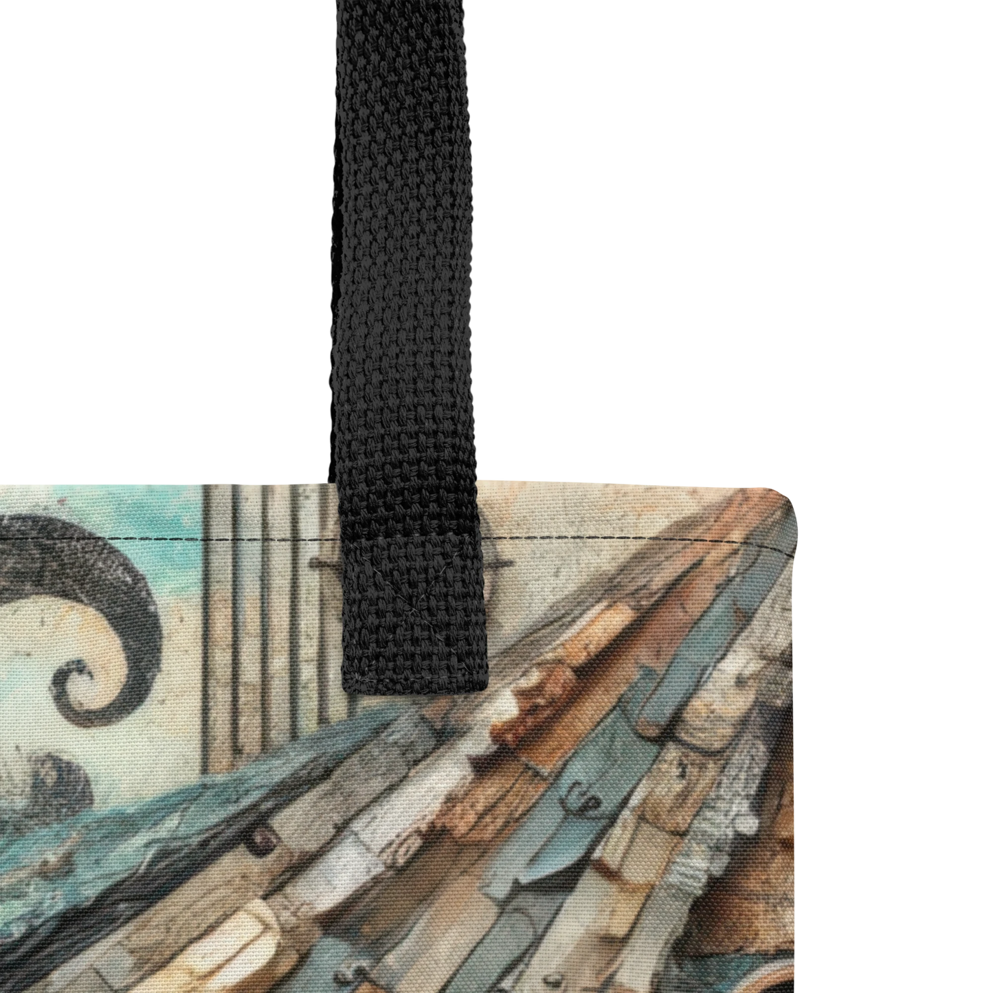 Modern Collage Tote Bag: The Unfolding Deck