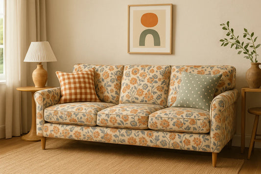 The Patterned Sofa Returns: Quiet Maximalism at Home