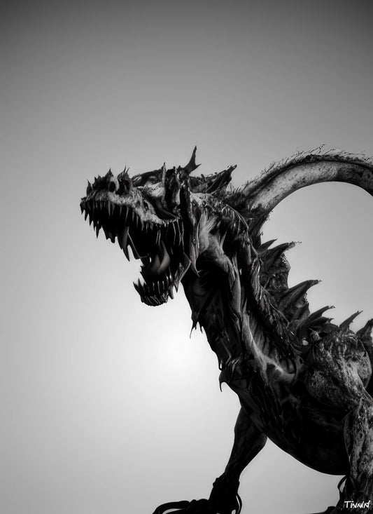 Portraits of Fictional Creatures - Zombie Dragon