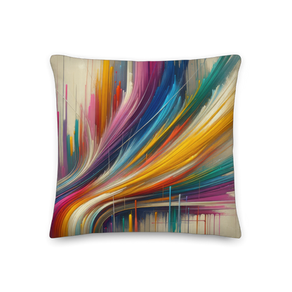 Abstract Art Pillow: Anticipation Spectrum