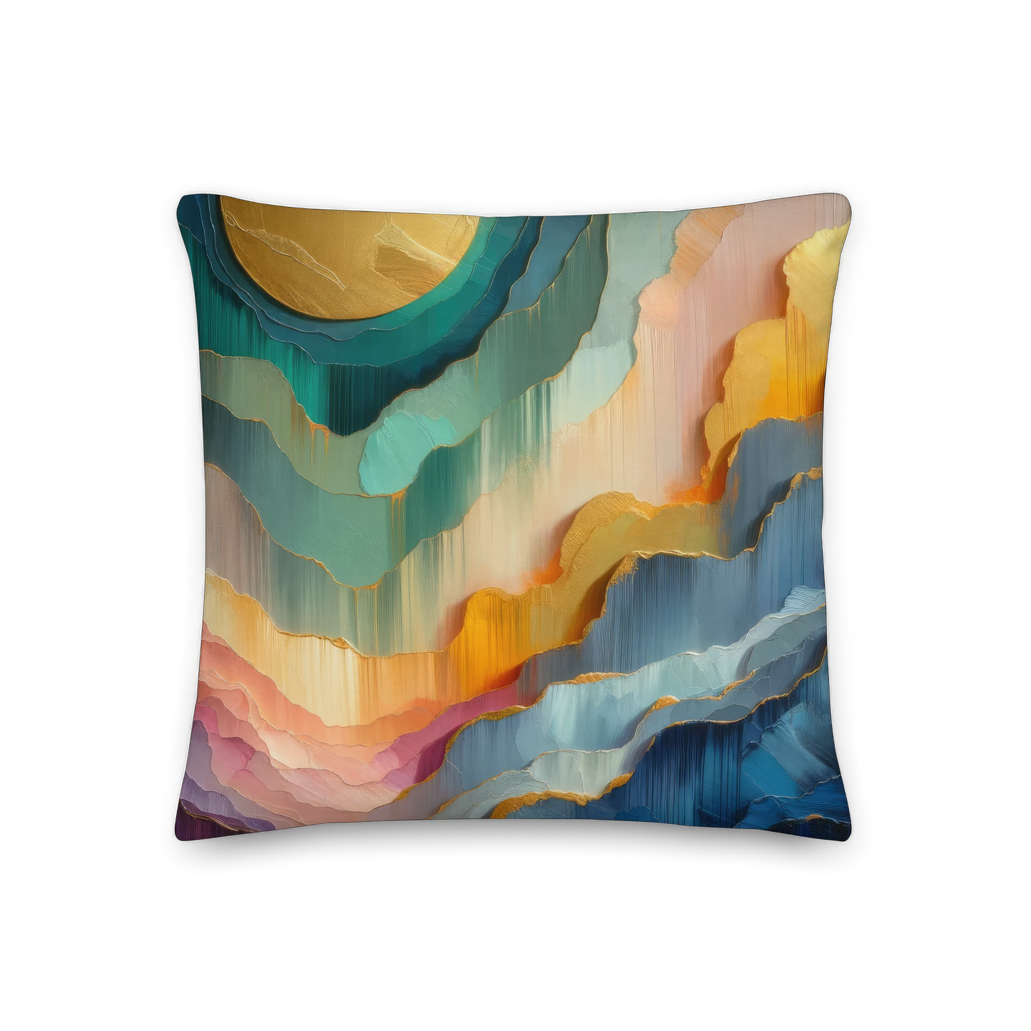 Abstract Art Pillow: Temporal Progression