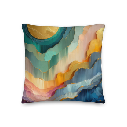 Abstract Art Pillow: Temporal Progression