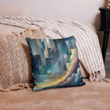 Abstract Art Pillow: Exploratory Echelons