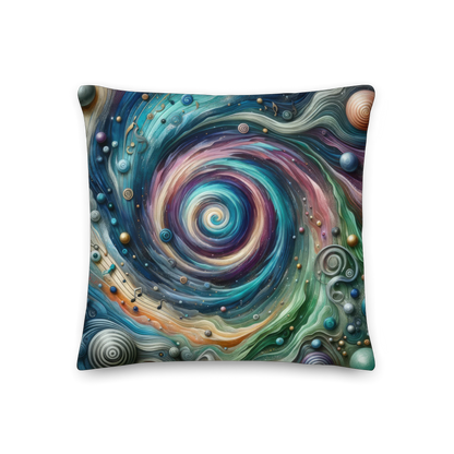 Abstract Art Pillow: Symphonic Synthesis