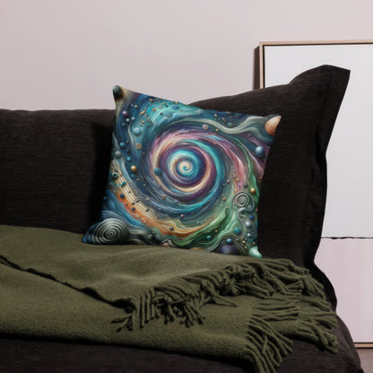Abstract Art Pillow: Symphonic Synthesis
