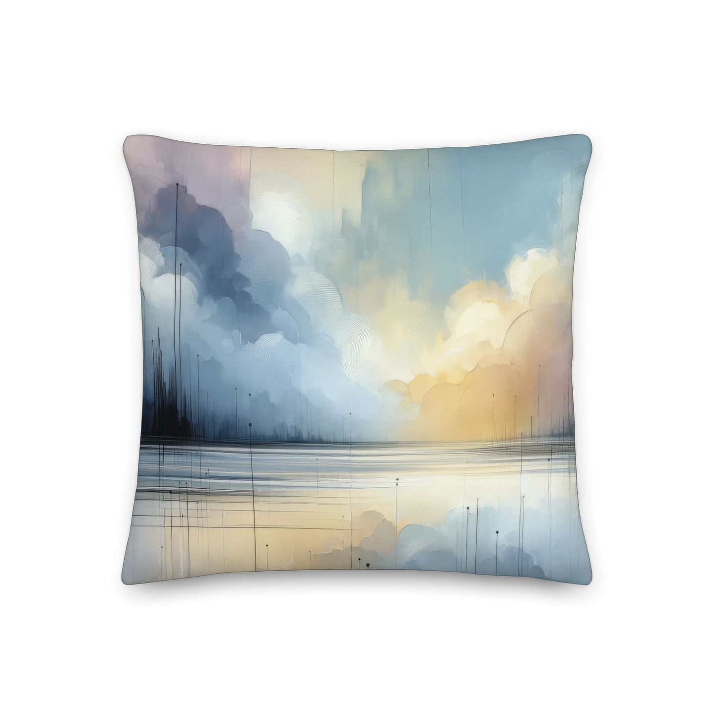 Abstract Art Pillow: Attentive Aether