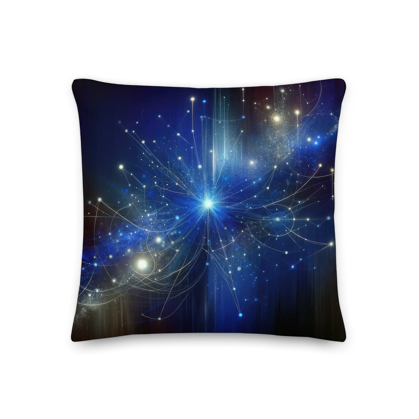 Abstract Art Pillow: Cognitive Constellation