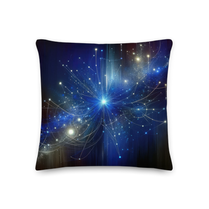 Abstract Art Pillow: Cognitive Constellation