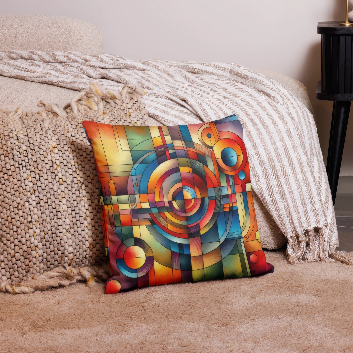 Abstract Art Pillow: Synthesis Spectrum