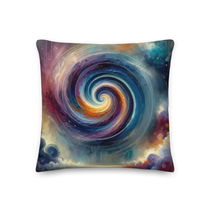 Abstract Art Pillow: Harmonic Symphony