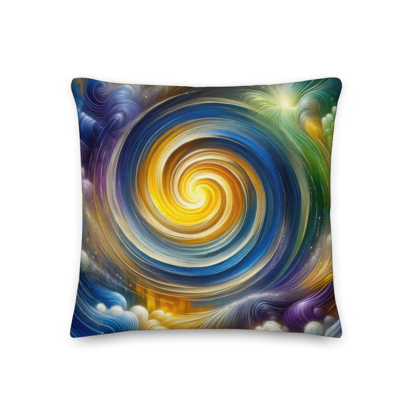 Abstract Art Pillow: Illuminated Integration