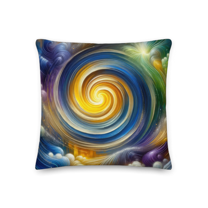 Abstract Art Pillow: Illuminated Integration