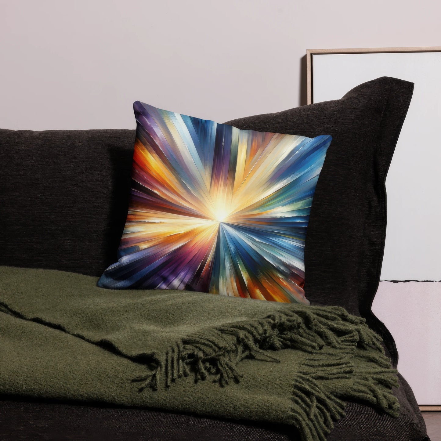 Abstract Art Pillow: Synthesis of Horizons