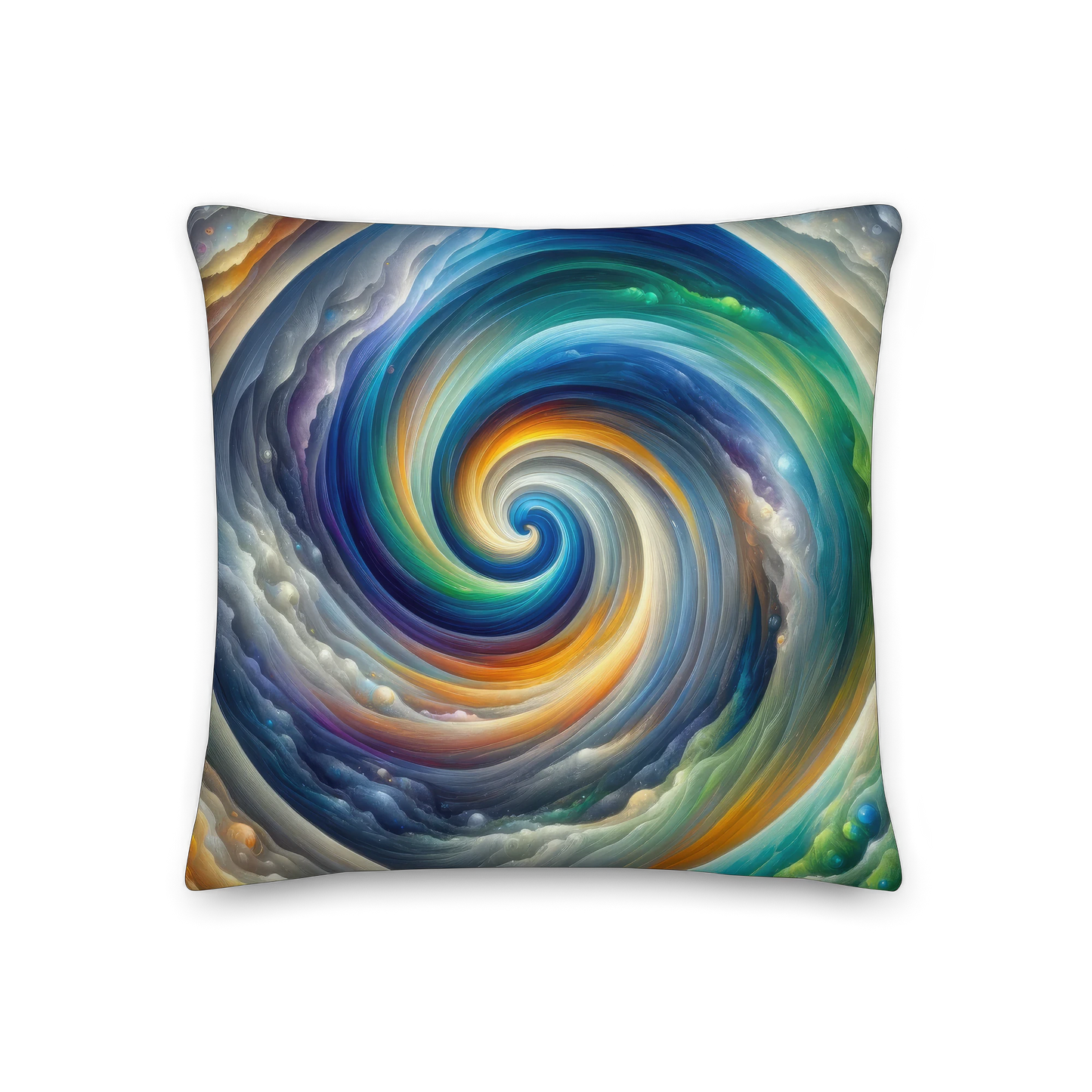 Abstract Art Pillow: Evolving Reflections