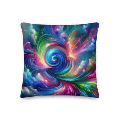 Abstract Art Pillow: Futuristic Fusion