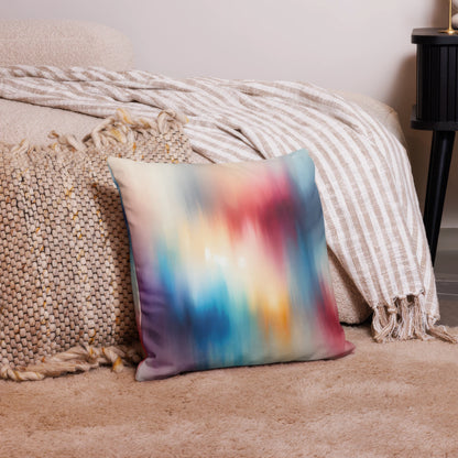 Abstract Art Pillow: Evolving Spectrum