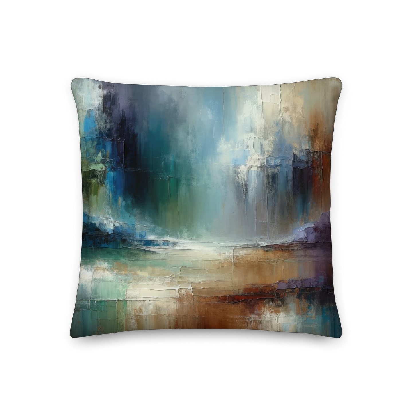 Abstract Art Pillow: Visionary Vistas