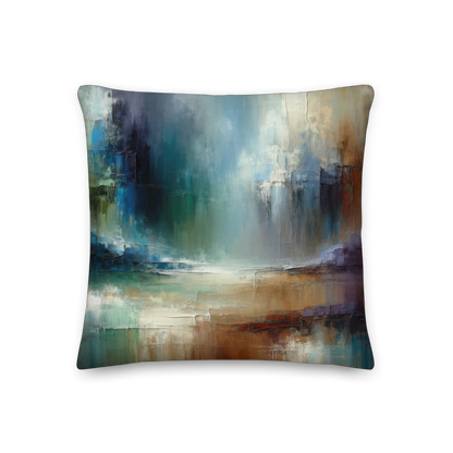 Abstract Art Pillow: Visionary Vistas