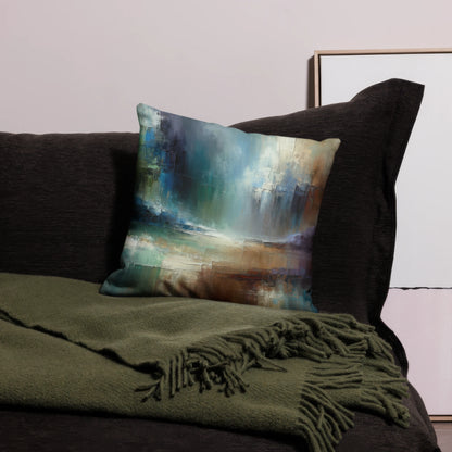 Abstract Art Pillow: Visionary Vistas