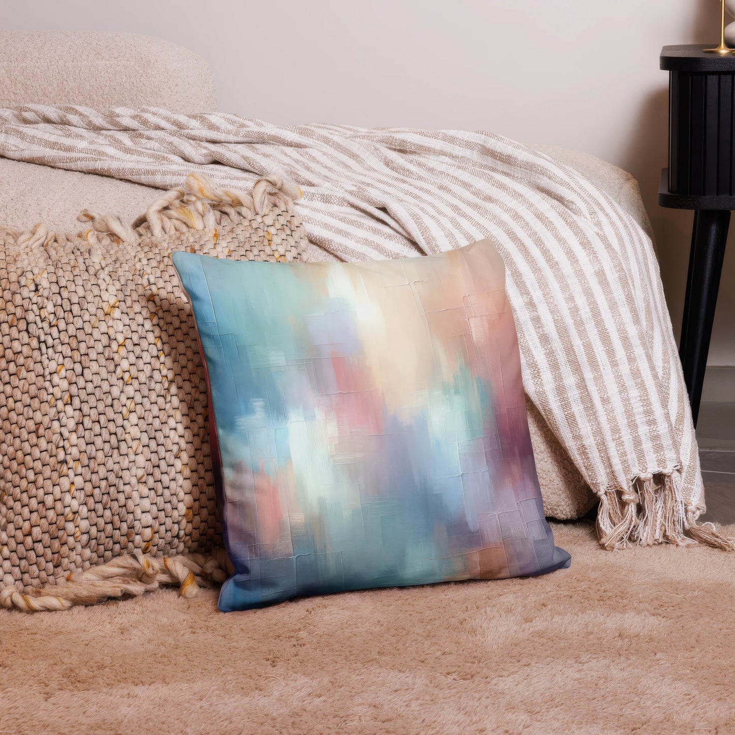 Abstract Art Pillow: Empathetic Resonance