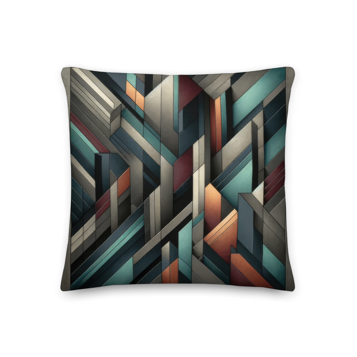 Abstract Art Pillow: Strategic Dimensions