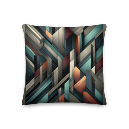 Abstract Art Pillow: Strategic Dimensions