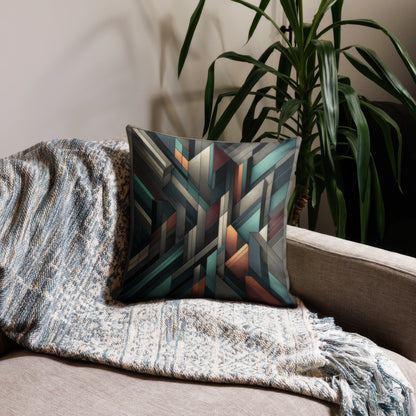 Abstract Art Pillow: Strategic Dimensions