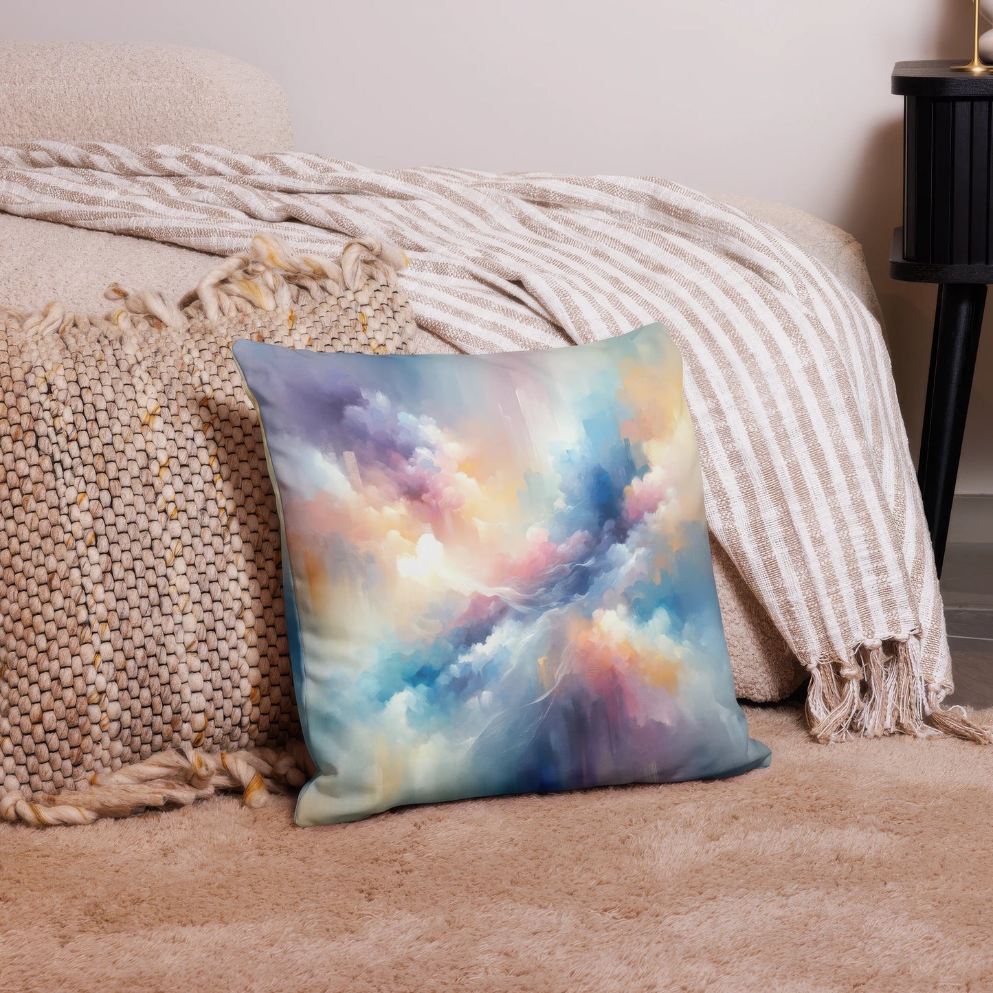 Abstract Art Pillow: Visionary Dreamscape