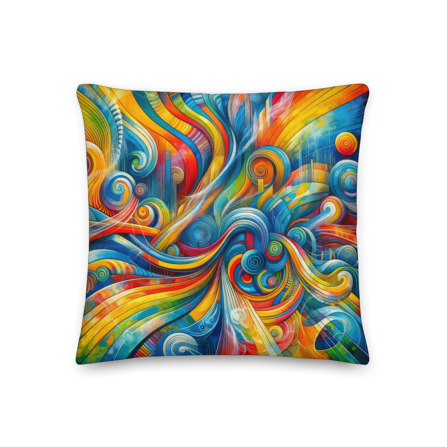 Abstract Art Pillow: Creative Pulse