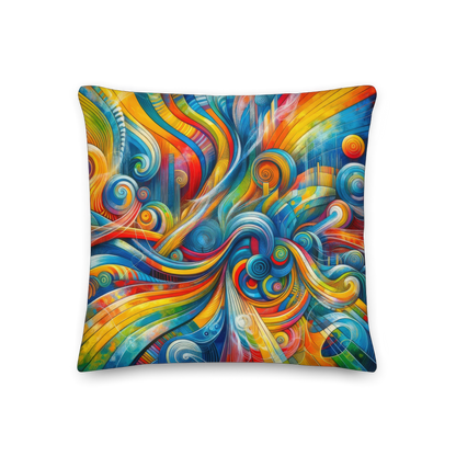 Abstract Art Pillow: Creative Pulse