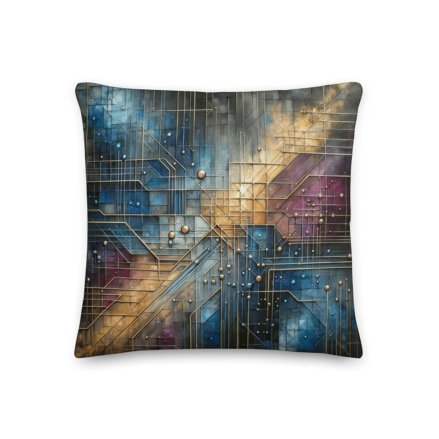 Abstract Art Pillow: Strategic Visions