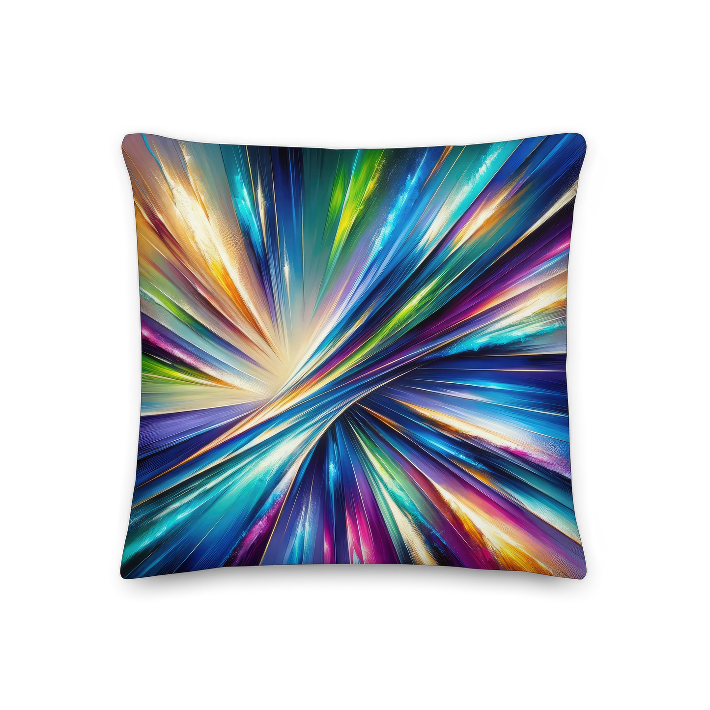 Abstract Art Pillow: Visionary Spectrum