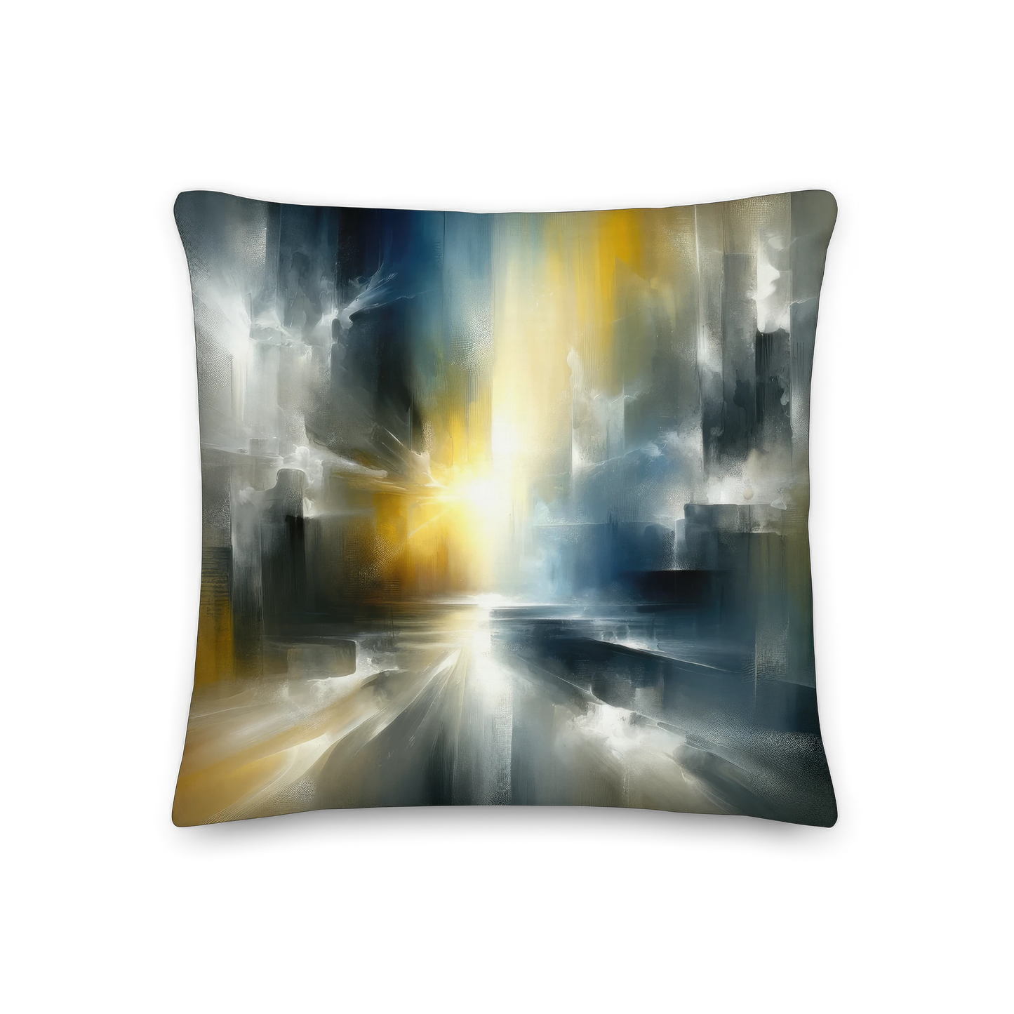 Abstract Art Pillow: Enlightening Horizons