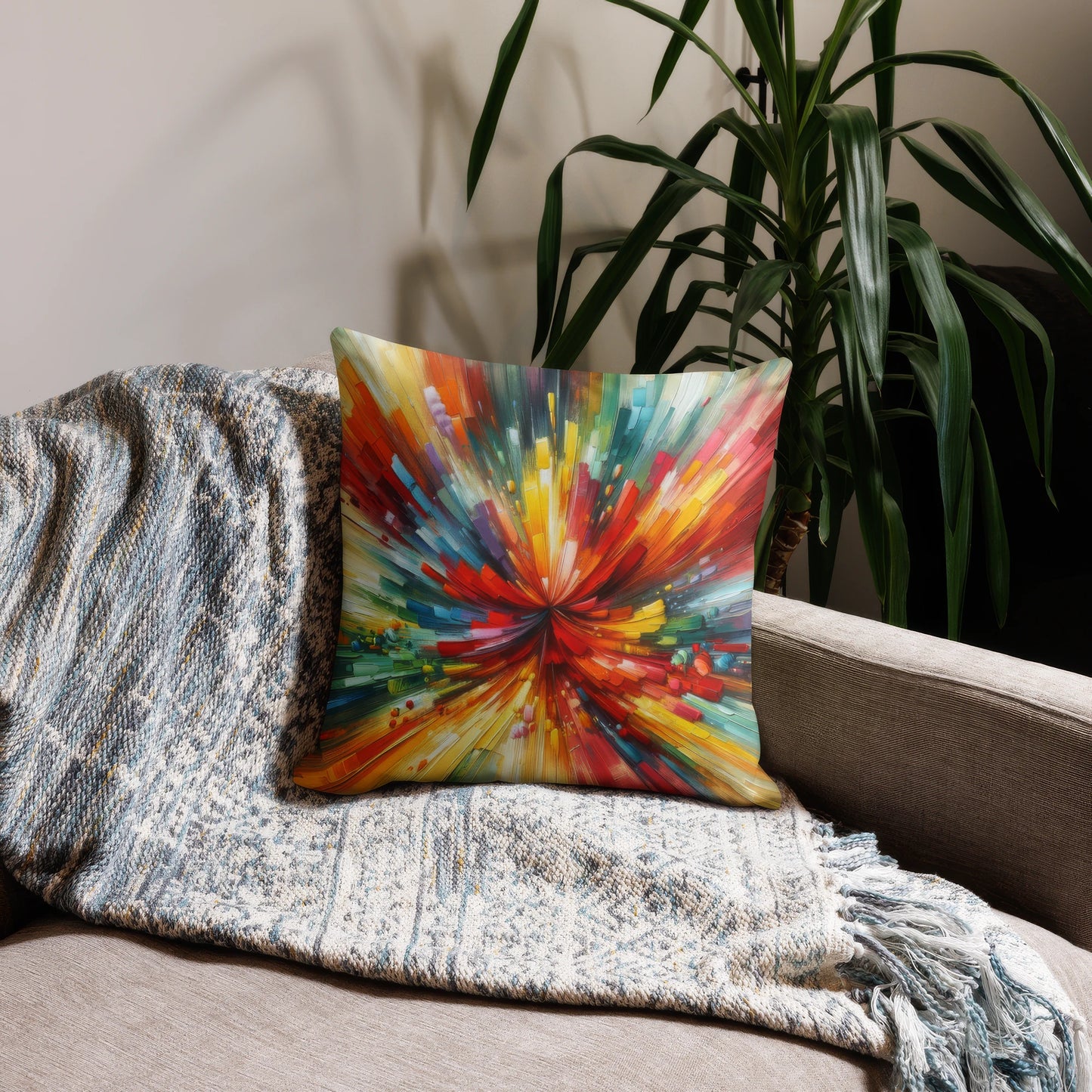 Abstract Art Pillow: Empowerment Ethos