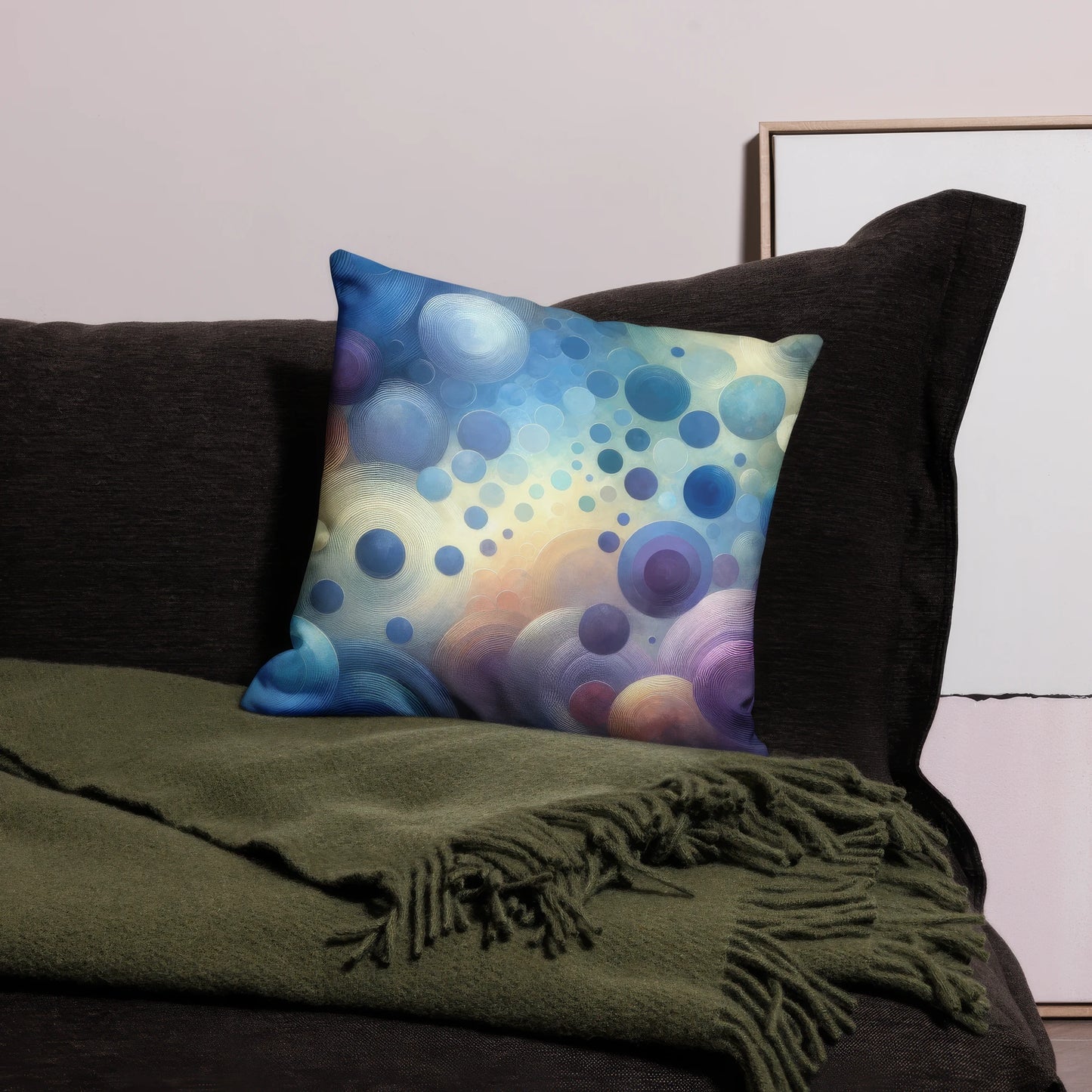 Abstract Art Pillow: Empathic Echoes