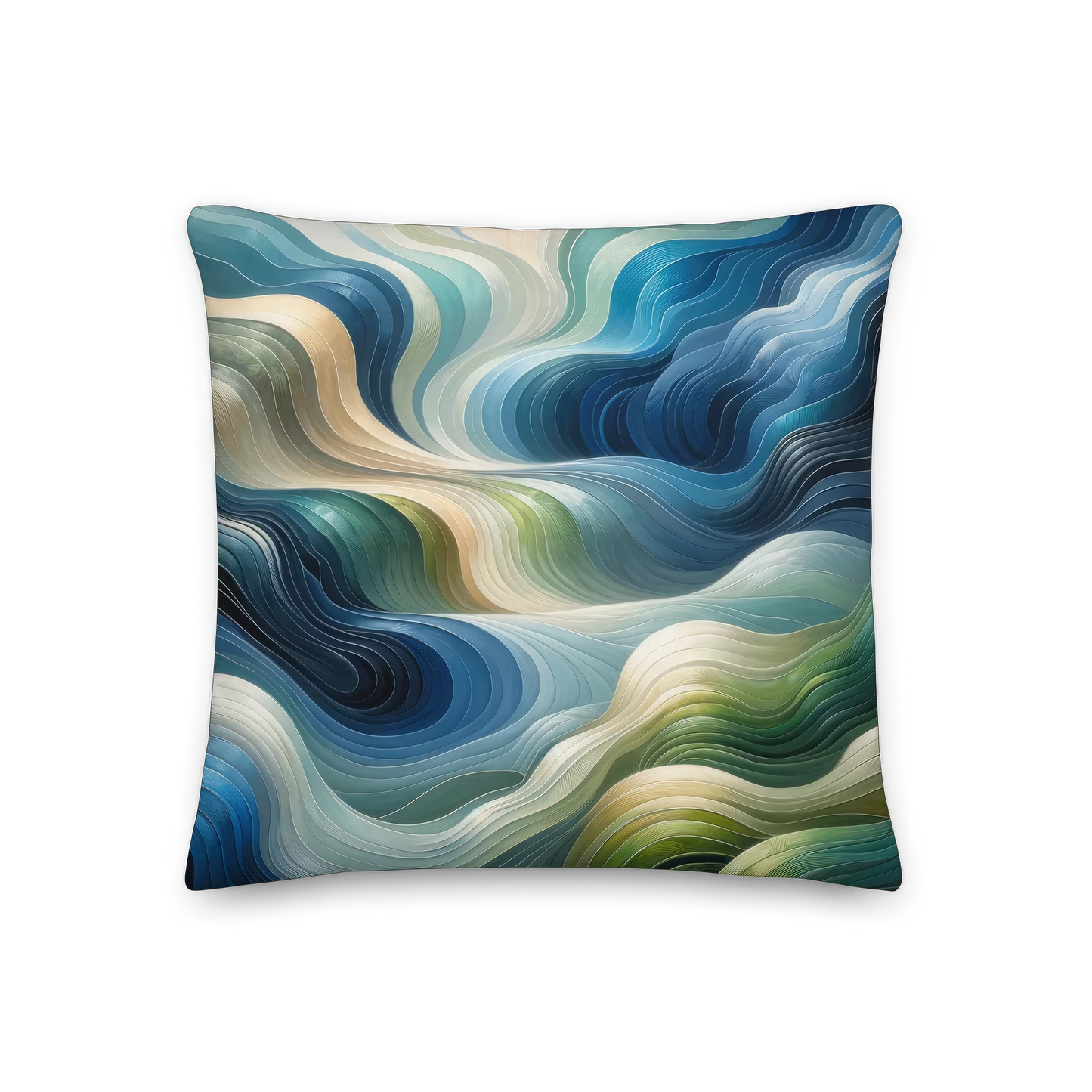 Abstract Art Pillow: Responsive Echo