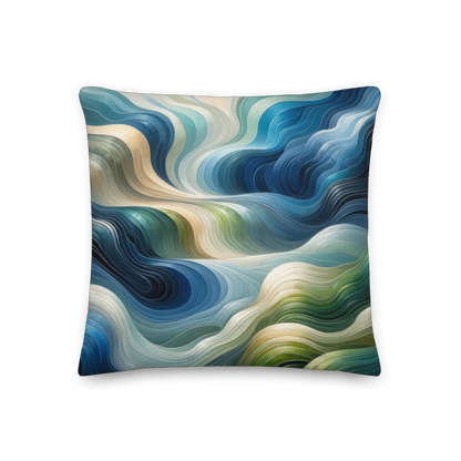 Abstract Art Pillow: Responsive Echo