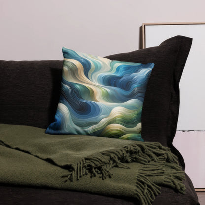 Abstract Art Pillow: Responsive Echo