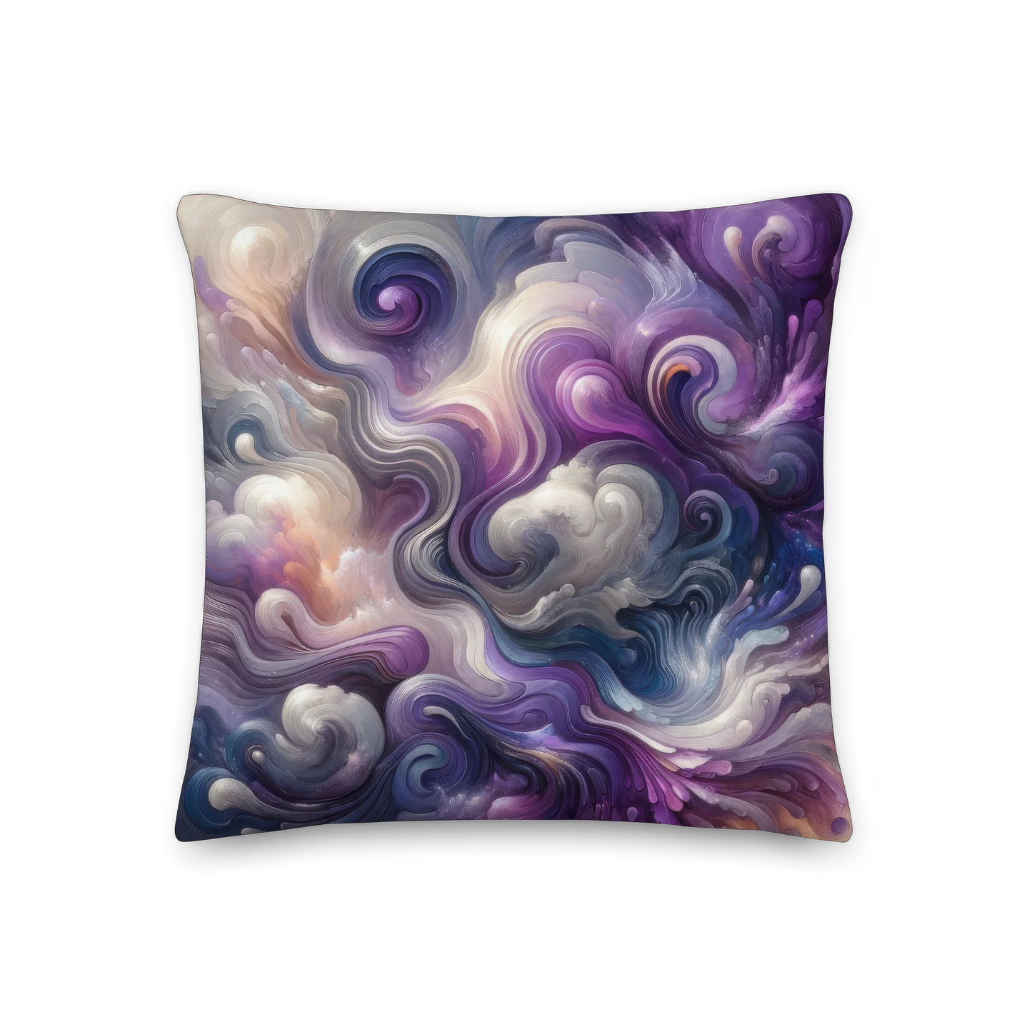 Abstract Art Pillow: Cerebral Symphony