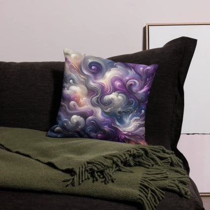 Abstract Art Pillow: Cerebral Symphony