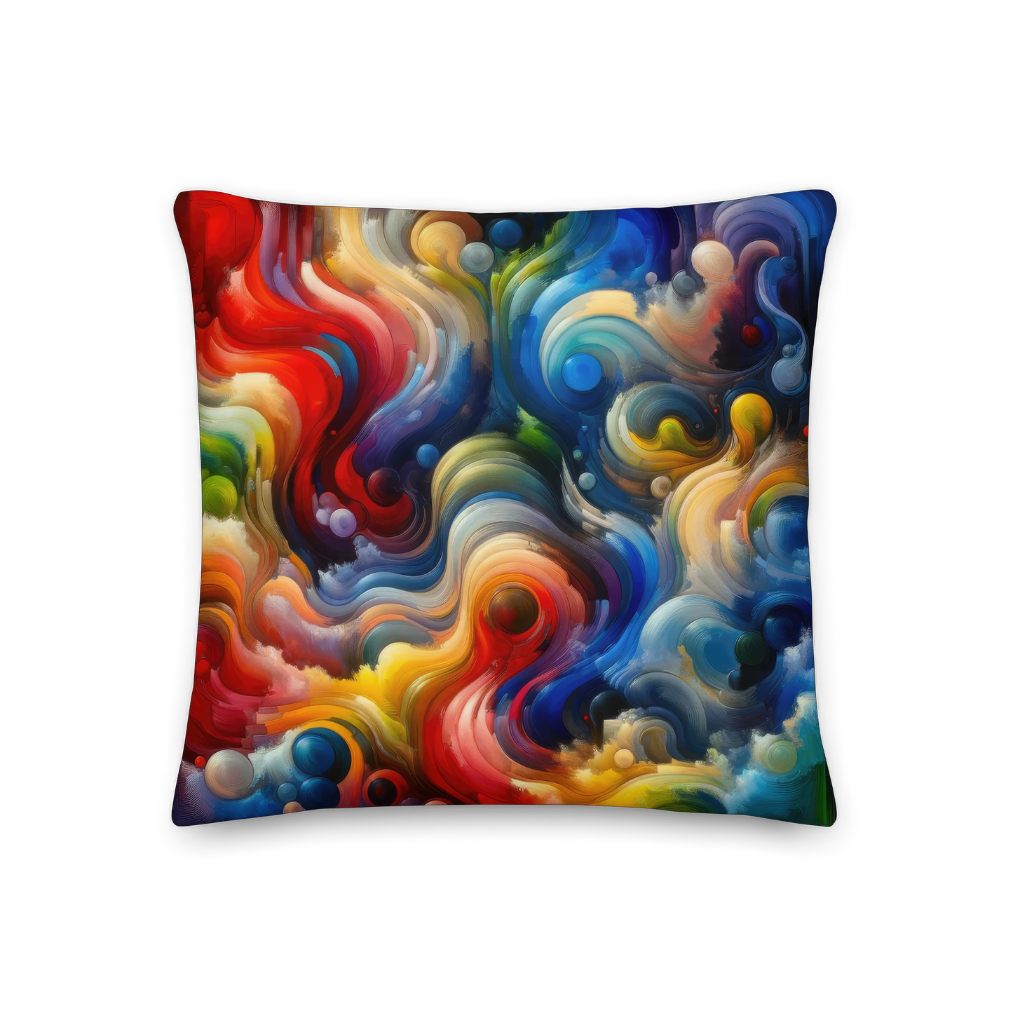 Abstract Art Pillow: Dynamic Flux