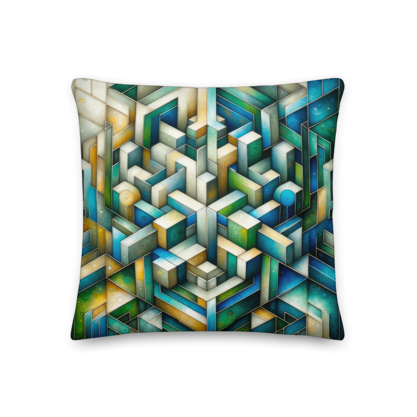 Abstract Art Pillow: Harmony in Complexity