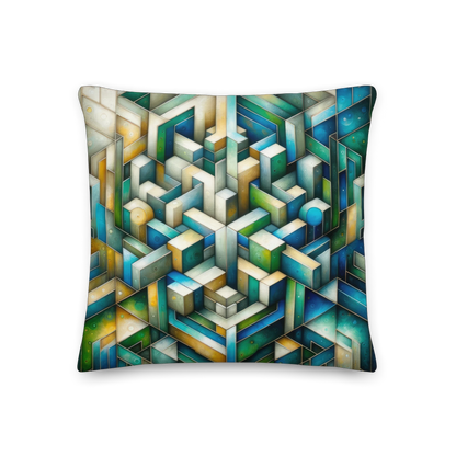 Abstract Art Pillow: Harmony in Complexity