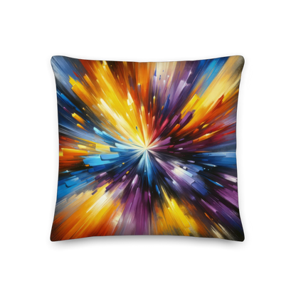 Abstract Art Pillow: Inquisitive Spectrum